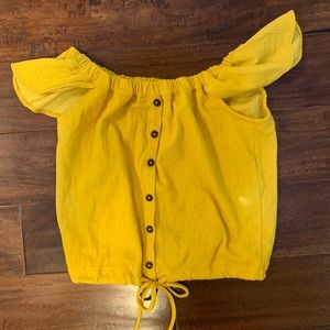 Yellow summery madewell top